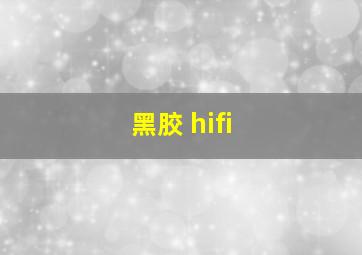 黑胶 hifi